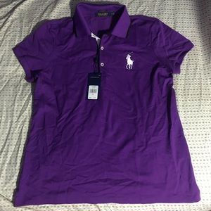Women’s polo Ralph Lauren shirt.